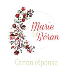 Carton réponse Collection Couronne champêtre