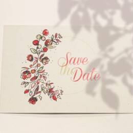 Save the date Collection Couronne champêtre