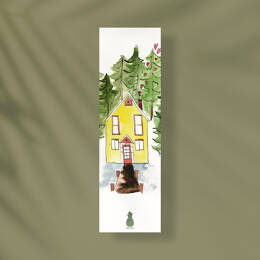 Marque pages Maison hivernale