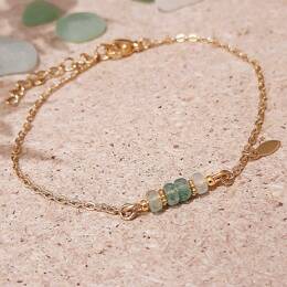 Bracelet Mini-Rêve pierres naturelles vertes - Ni une ni deux