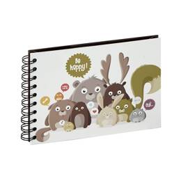 Album Photo Traditionnel 30 Photos Be happy Aurélie Houeix - 30 pages vierges à personnaliser - 1 photo par page - Fabriqué en France - Panodia