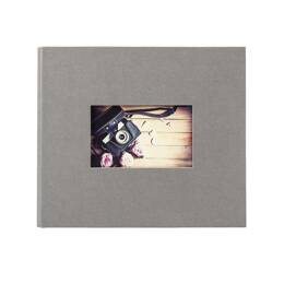 Album Photo Traditionnel Studio gris 60 pages 120 Photos 10x15 - 60 pages vierges à personnaliser - 2 photos par page - Fabriqué en France - Panodia