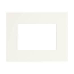 Passe-partout Epais blanc cassé 20x30 cm ouverture 13x18 cm - Marie-Louise pour Cadre Photo 20x30 cm  - En carton FSC - Fabriqué en France - Brio