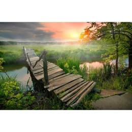 Tableau sur toile 30x45 cm - Tableau Natural sunset - Impression sur toile murale décorative avec châssis en Bois - Fabriqué en France - Ceanothe