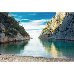 Tableau sur toile 30x45 cm - Tableau calanque Cassis - Impression sur toile murale décorative avec châssis en Bois - Fabriqué en France - Ceanothe
