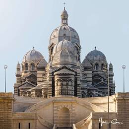 Tableau sur verre 45x45 cm - Tableau Major de Marseille - Impression sur verre à la finition brillante - Fabriqué en France - Ceanothe