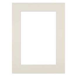 Passe-partout blanc cassé 30x40 cm ouverture 24x30 cm - Marie-Louise pour Cadre Photo 30x40 cm  - En carton FSC - Fabriqué en France - Brio