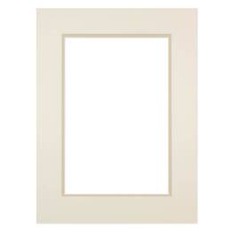 Passe-partout double beige 24x30 cm ouverture 15x20 cm - Marie-Louise pour Cadre Photo 24x30 cm  - En carton FSC - Fabriqué en France - Brio