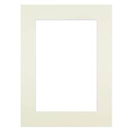 Passe-partout crème 30x40 cm ouverture 20x30 cm - Marie-Louise pour Cadre Photo 30x40 cm  - En carton FSC - Fabriqué en France - Brio