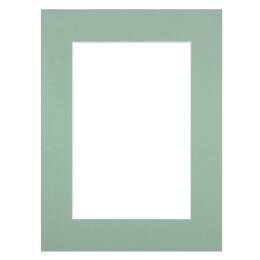 Passe-partout bleu clair 30x40 cm ouverture 20x30 cm - Marie-Louise pour Cadre Photo 30x40 cm  - En carton FSC - Fabriqué en France - Brio