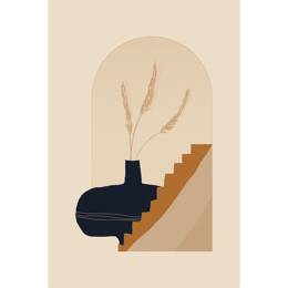 Tableau sur verre 80x120 cm - Tableau vase - Impression décorative à la finition brillante - Fabriqué en France - Ceanothe