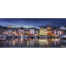 Tableau sur verre 65x145 cm - Tableau panorama Cassis - Impression décorative à la finition brillante - Fabriqué en France - Ceanothe
