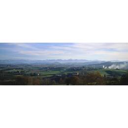 Tableau sur toile 30x97 cm - Tableau le pays Basques - Impression sur toile murale décorative avec châssis en Bois - Fabriqué en France - Ceanothe