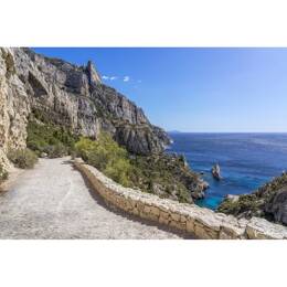 Tableau sur toile 65x97 cm - Tableau vue sur calanque - Impression sur toile murale décorative avec châssis en Bois - Fabriqué en France - Ceanothe