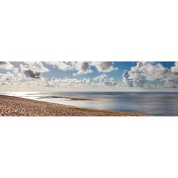 Tableau sur toile 30x97 cm - Tableau Arcachon nuages - Impression sur toile murale décorative avec châssis en Bois - Fabriqué en France - Ceanothe