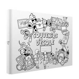 Album Photo à colorier souvenirs d'école - 36 pages vierges à personnaliser -  - Fabriqué en France - Ceanothe