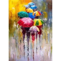 Tableau sur verre 80x120 cm - Tableau parapluie - Impression décorative à la finition brillante - Fabriqué en France - Ceanothe