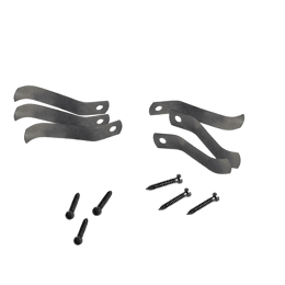 Lot de 6 tournettes à visser acier 30 mm en métal