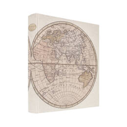 Album Photo Traditionnel Map Monde 600 Photos 10x15 cm - 100 pages vierges à personnaliser - 6 photos par page - Fabriqué en France - Panodia