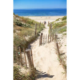 Tableau sur verre 80x120 cm - Tableau sur verre synthétique côte atlantique - Impression décorative à la finition brillante - Fabriqué en France - Ceanothe