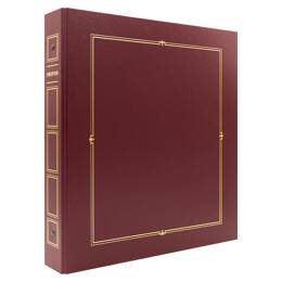 Album Photo Pochette Cordoue Bordeaux 400 Photos 10x15 cm - 80 pages pochettes rechargeables - 5 photos par page - Fabriqué en France - Ceanothe