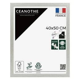 Cadre photo Australe 40x50 cm et 40x50 cm - Pour photo et poster A3 - Verre acrylique - Fabriqué en France - Brio