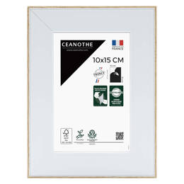 Cadre photo Newton brut 10x15 cm et 10x15 cm - Pour photo et poster A6 et Carte Postale - Verre acrylique - Fabriqué en France - Ceanothe