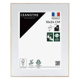 Cadre photo Newton brut 18x24 cm et 18x24 cm - Pour photo et poster A5 - Verre acrylique - Fabriqué en France - Ceanothe