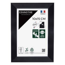 Cadre Photo Precious Gris 10x15 cm en résine recyclée avec Verre Acrylique – Cadre pour Photo, Affiche et Poster - Fabriqué en France - Ceanothe