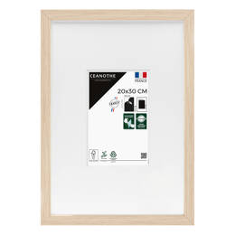 Cadre Photo Wild Brut 20x30 cm/A4 en résine recyclé – Cadre photo avec Verre Acrylique et Passe-partout intégré - Fabriqué en France - Ceanothe