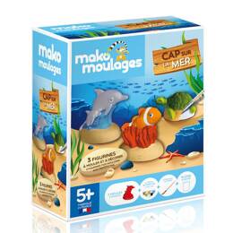 MAKO CREATIONS Moulages - 3 figurines - Cap sur la mer | dès 5 ans | activité créative | histoires et jeu narratif