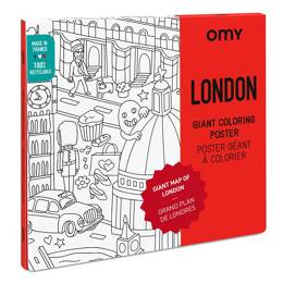 OMY Poster à colorier - Londres | moment créatif apaisant | imagination et précision