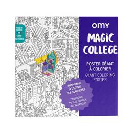 OMY Poster à colorier - Magic College | moment créatif apaisant | imagination et précision