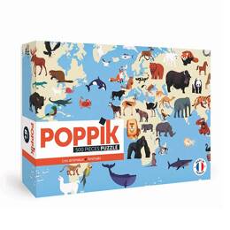 POPPIK Puzzle Animaux du monde - 500 pièces | dès 8 ans | activité créative | patience et précision | concentration | éducatif