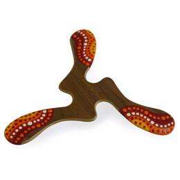 WALLABY BOOMERANGS Boomerang peint à la main Yallingup | bois | dès 9 ans | activité plein air