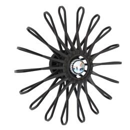 Applique Fleur Black