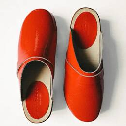 Sabot Suédois Vernis Rouge