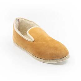 Charentaise Cuir Velours Beige