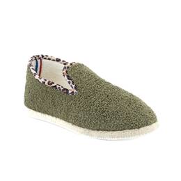 Charentaise Éponge Kaki Léopard