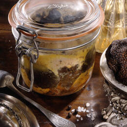 Foie gras de canard entier à la truffe noire 14% - 470g