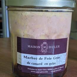 Marbré de foie gras en gelée