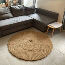 scourtin rond 150 cm naturel