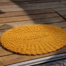 scourtin oval 68 cm jaune
