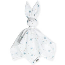 Doudou plat Lapin personnalisable, Bleuet