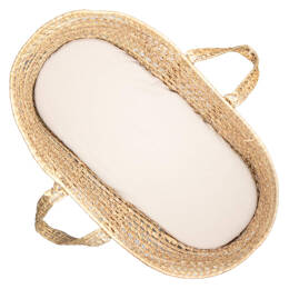 Drap housse couffin ovale en coton lange