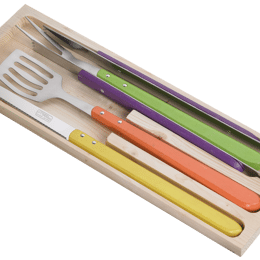 Coffret set barbecue 4 pièces coloris cérusés Jean Dubost