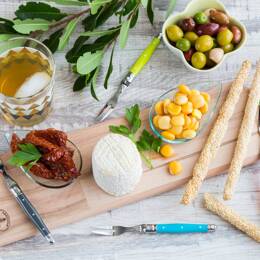 Planche à Tapas et fourchettes Laguiole Jean Dubost