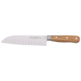 Couteau Santoku Jean Dubost gamme 1920 manche bois d'olivier