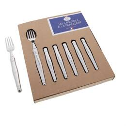 Jean Dubost Les Laguiole à la française® coffret 6 fourchettes tout inox