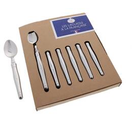 Jean Dubost Les Laguiole à la française® coffret 6 cuillères de table tout inox